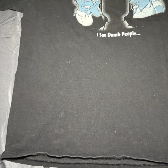 Y2K Vintage The Simpsons I See Dumb People T-Shirt Unknown Size Skater Graphic T - Picture 4 of 6